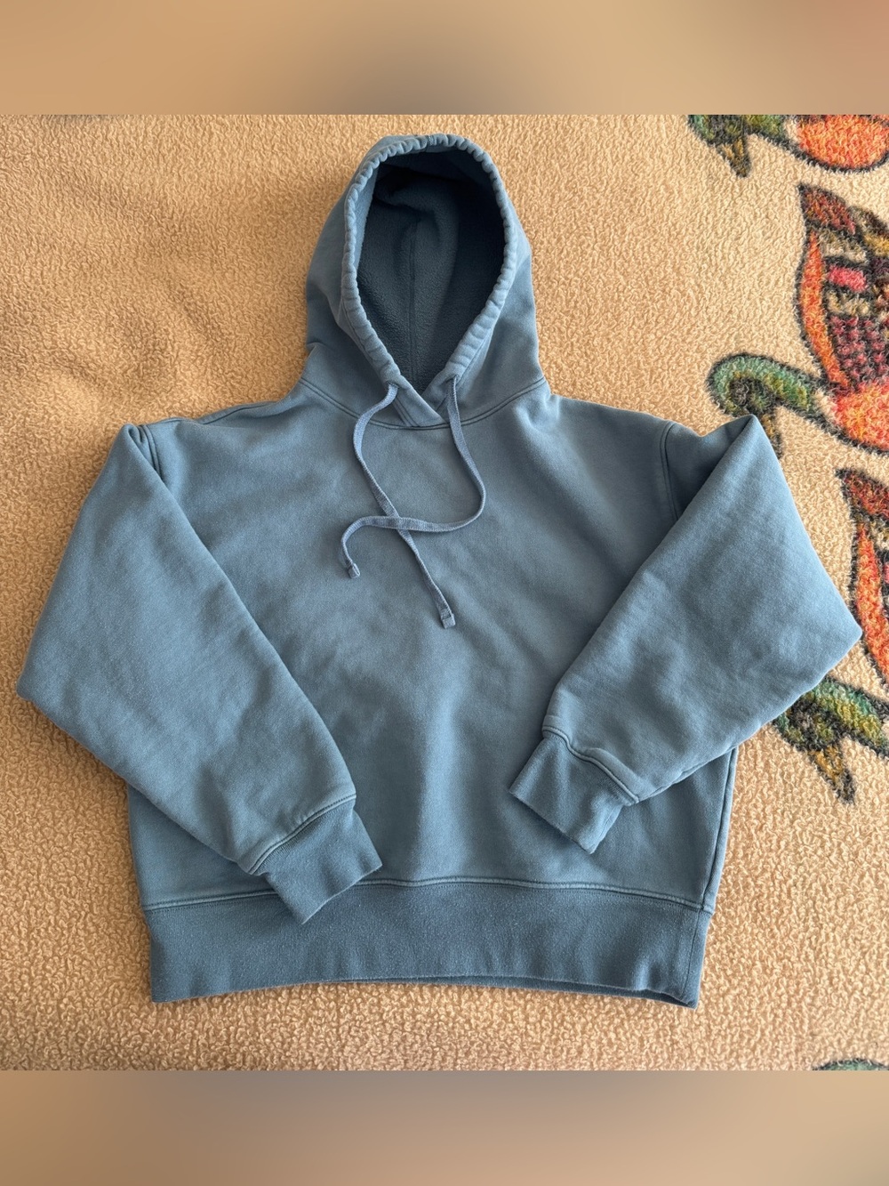 girlfriend collective 50/50 classic hoodie - size small